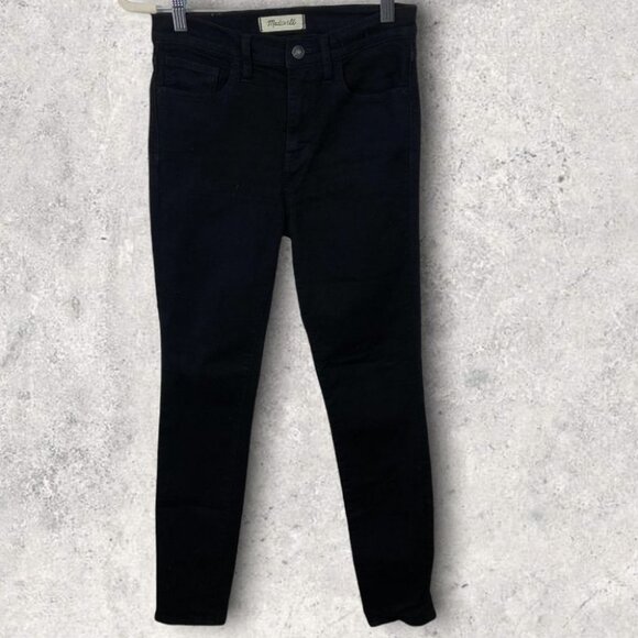 Madewell Black Roadtripper High Rise Jeans Size 26 Stretch Denim Timeless Skinny - Picture 5 of 13